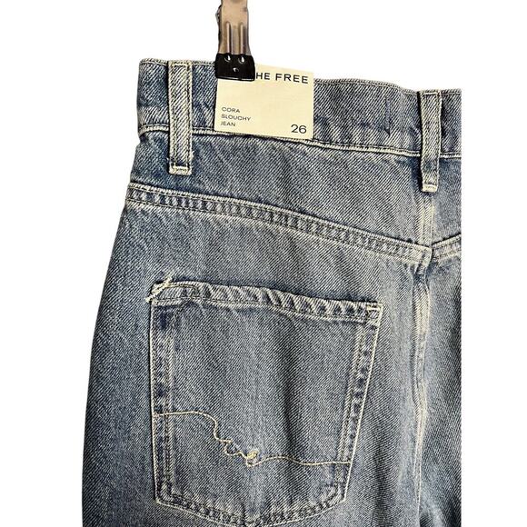 NWT Free People We The Free Cora Long Rise Slouchy Jeans Size 26 Baggy - Picture 8 of 11